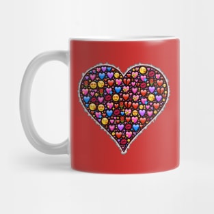 A Heart Full of Love Emojis Mug